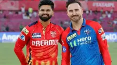 PBKS captain Shreyas Iyer (left) and DC skipper Faf du Plessis