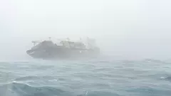 Cargo ship capsizes