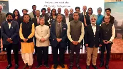 An all-party delegation led by Congress MP Shashi Tharoor in New York