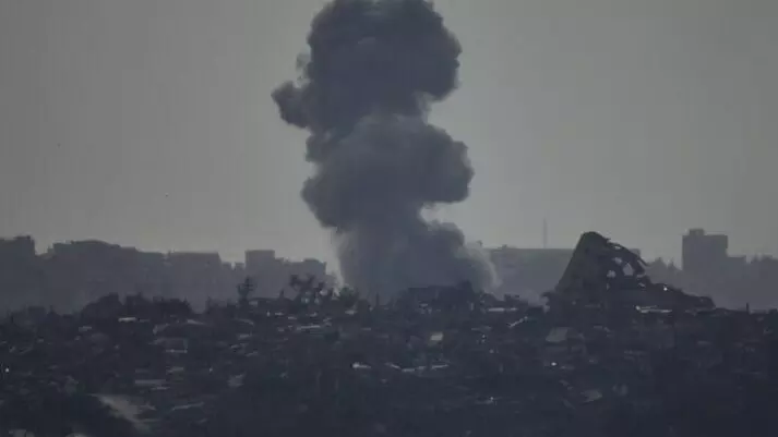 air strike in Gaza city