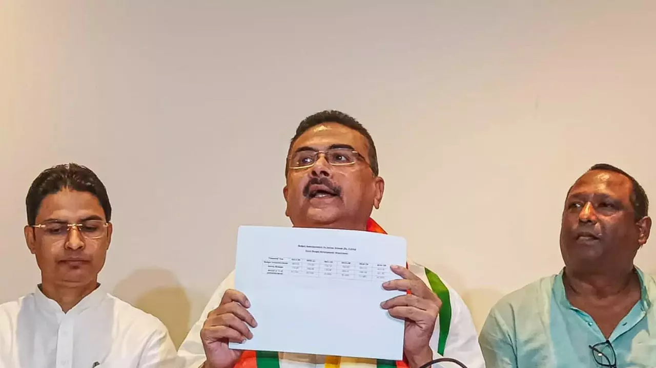 Leader of the Opposition in West Bengal Assembly Suvendu Adhikari