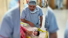 This is their second child, as Tejashwi and Rajshree Yadav welcomed their first child, a daughter, in March 2023. Photo: X/@yadavtejaswi