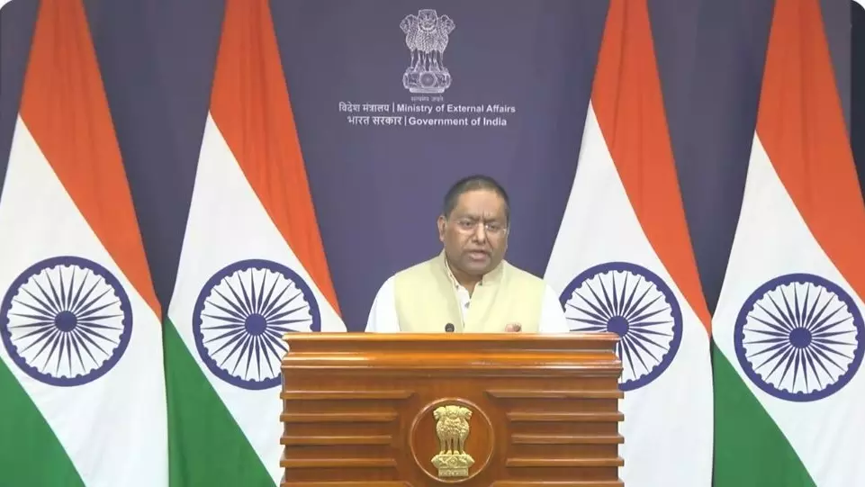 External Affairs Ministry spokesperson Randhir Jaiswal