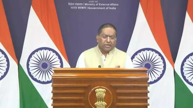 External Affairs Ministry spokesperson Randhir Jaiswal