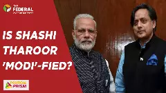Is Shashi Tharoor taking Modis side?