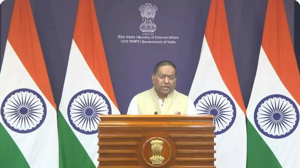 External Affairs Ministry spokesperson Randhir Jaiswal