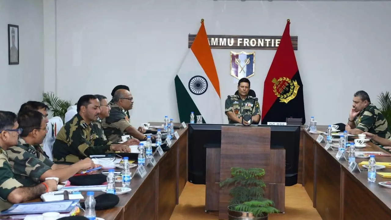 Director General of BSF Daljit Singh Chawdhary chairs meeting in Jammu
