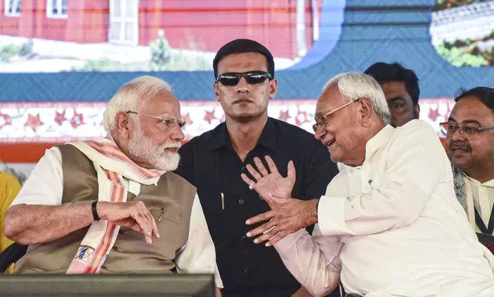 PM Narendra Modi, Bihar CM Nitish Kumar PM Narendra Modi, Bihar CM Nitish Kumar