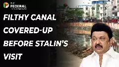Filthy Canal Covered up before CM visit