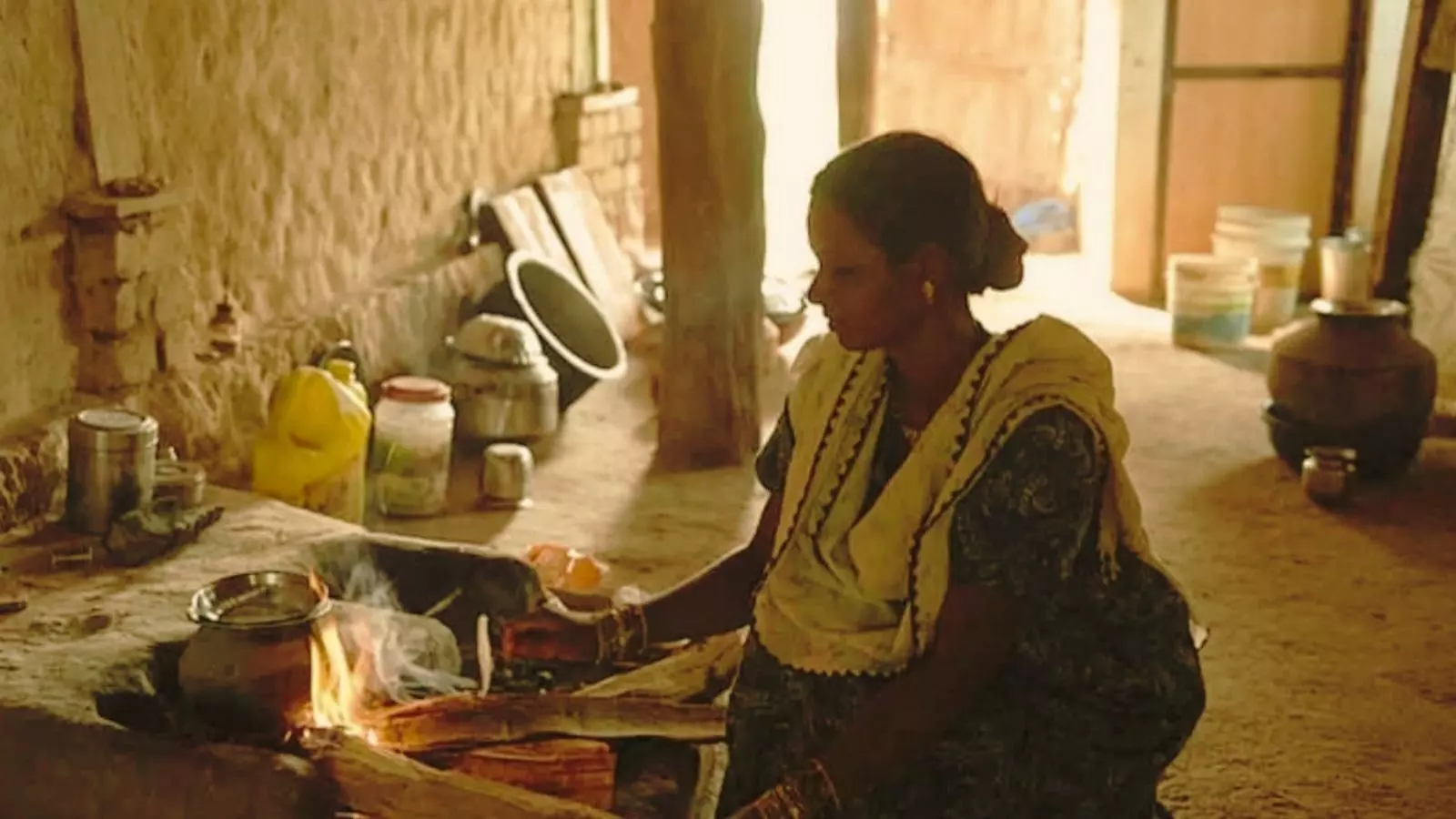 Saraswatiben, the sarpanch of Pangarbari village, says earlier women of her village would spend five to six hours walking up and down the hill to fetch just two or three pots of water. Saraswatiben, the sarpanch of Pangarbari village, says earlier women of her village would spend five to six hours walking up and down the hill to fetch just two or three pots of water.
