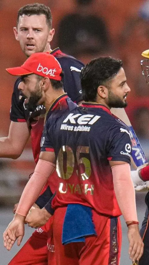 RCB players celebrate