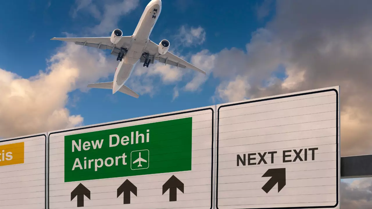 Busiest flight traffic routes in India