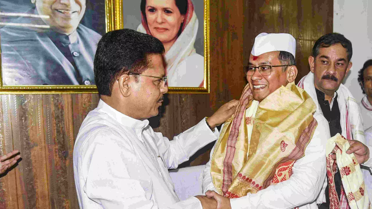 Newly appointed Assam Congress chief Gaurav Gogoi in Guwahati