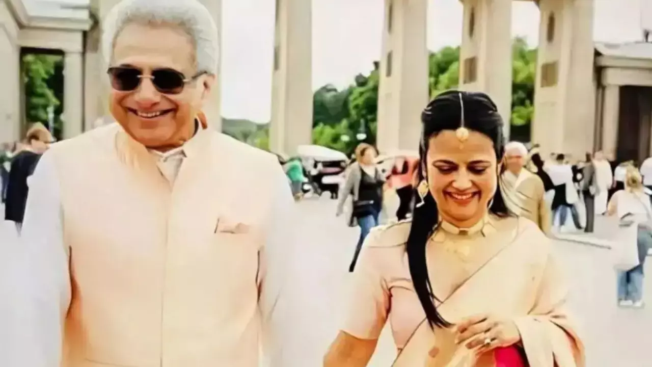 Lok Sabha MP Mahua Moitra tied the knot for the second time with Senior Biju Janata Dal leader and four-time MP from Puri, Pinaki Misra