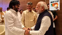 Pawan Kalyan, Chandrababu Naidu and Narendra Modi in a file photo
