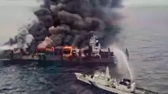 Kerala: Fire partially contained on burning WAN HAI 503; oil leak plugged on sunken Liberian ship