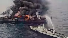 Container ship off Kerala coast