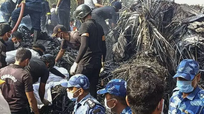 Site of Boeing plane crash in Ahmedabad Site of Boeing plane crash in Ahmedabad