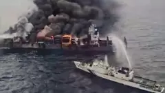 Cargo ship off Kerala coast on fire