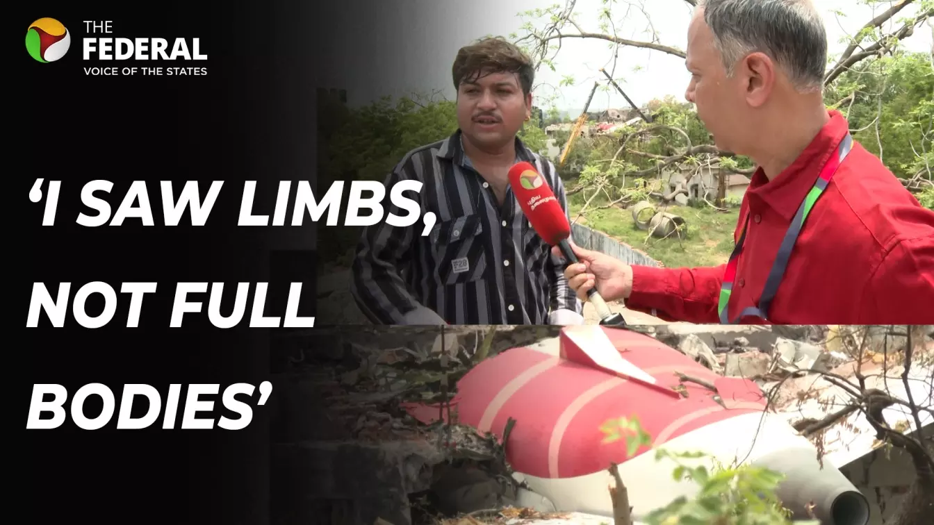 Air India crash, eyewitness interview Air India crash, eyewitness interview