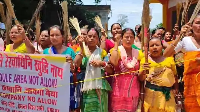 Assam govt converts forest land for Adani thermal power project in Kokrajhar, Bodo tribals protest
