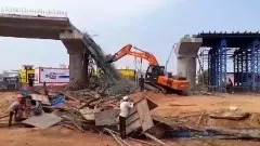 MP: Section of Rs 80-cr under-construction bridge collapses; 6 injured