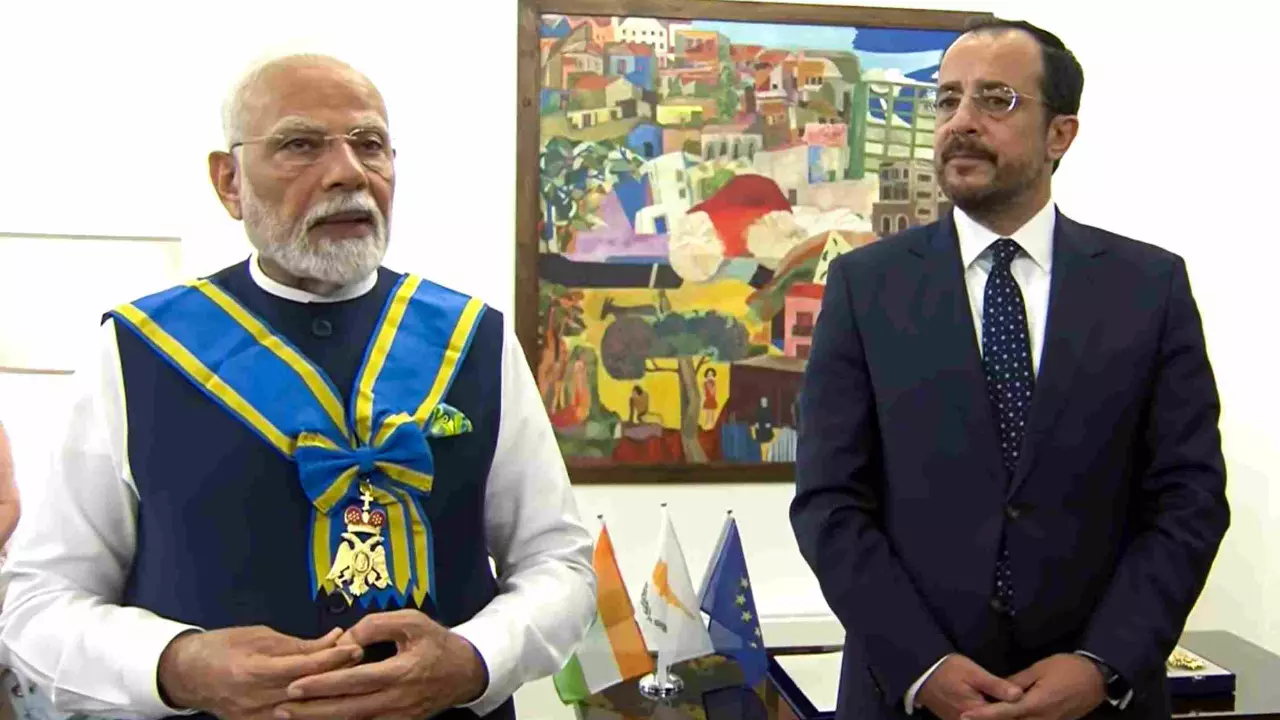 Dedicate it to our friendship: PM Modi conferred with Cyprus highest honour