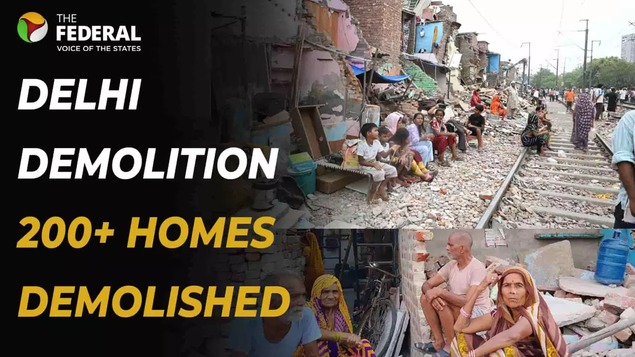 Delhi demolition: Over 200 illegal slum structures razed