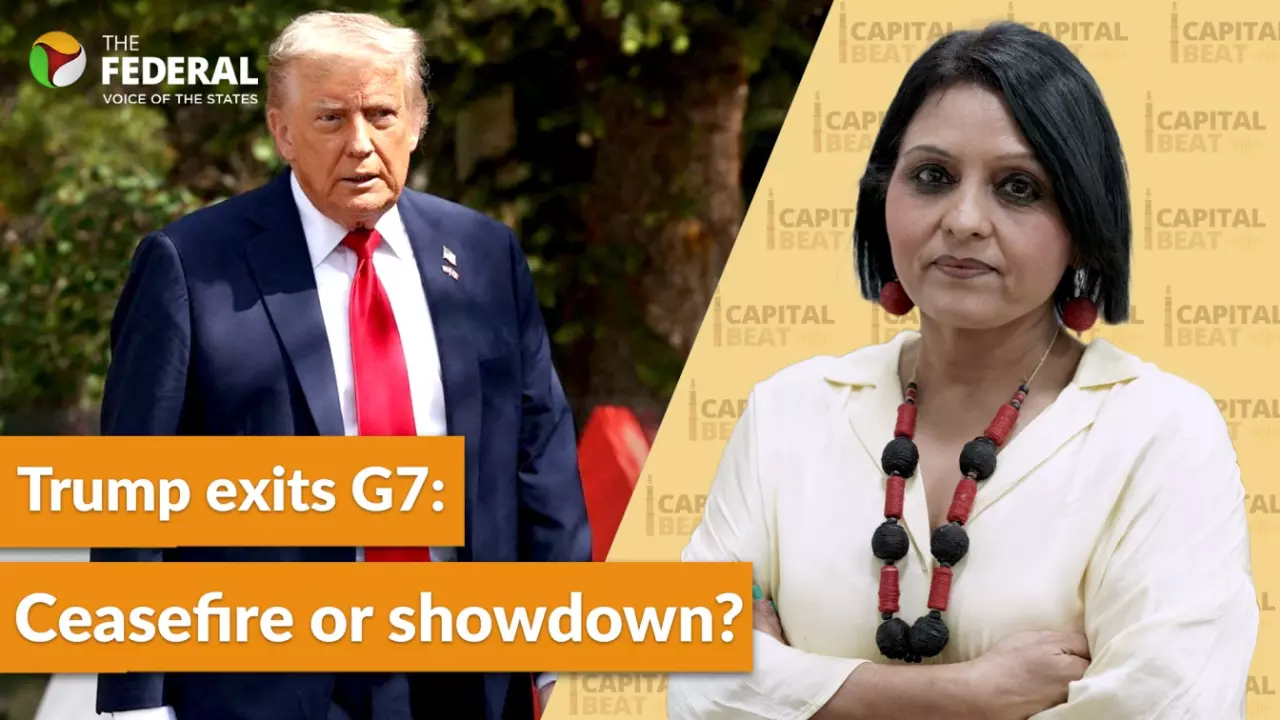 President Donald Trump cut short his G7 trip