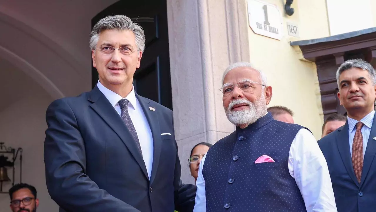 Modi with Andrej Plenkovic