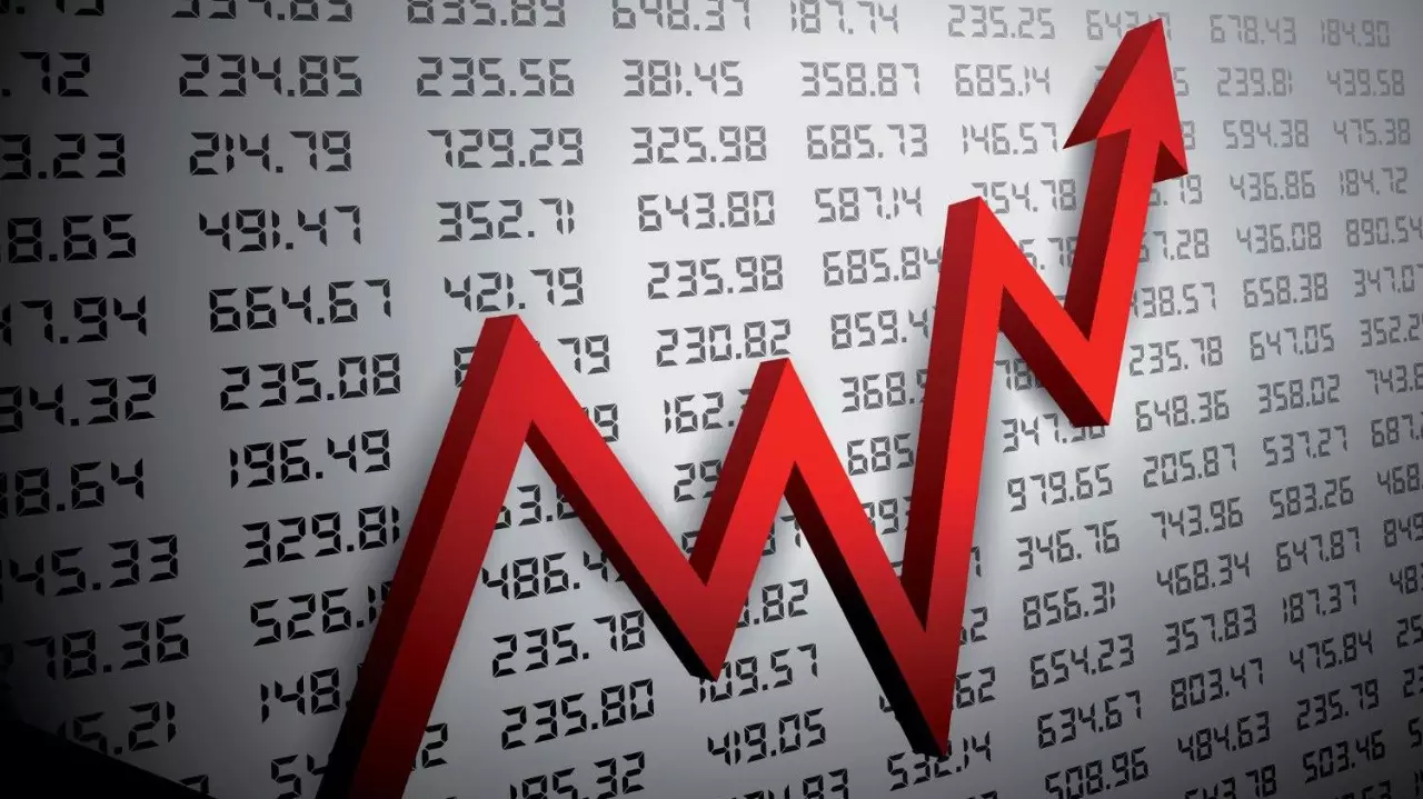 Stock market chart stock illustration