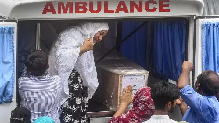 bodies of Ahmedabad plane crash victims