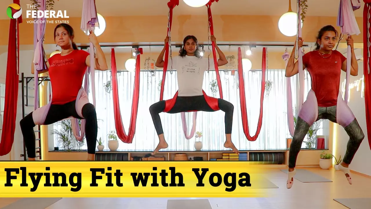 Aerial Yoga in Chennai - International Yoga Day 2025