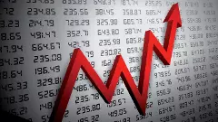 Stock market chart stock illustration