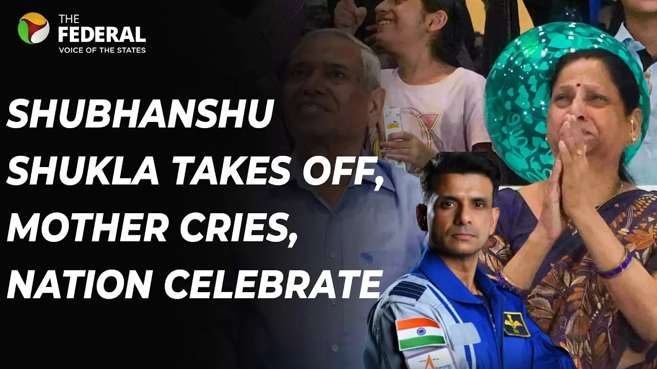 Shubhanshu Shukla takes off, mother overjoyed Shubhanshu Shukla takes off, mother overjoyed