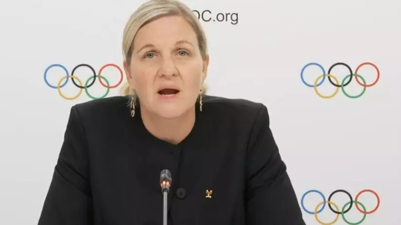 International Olympic Committee (IOC) President Kirsty Coventry