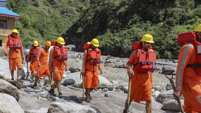 NDRF personnel in Himachal Pradesh