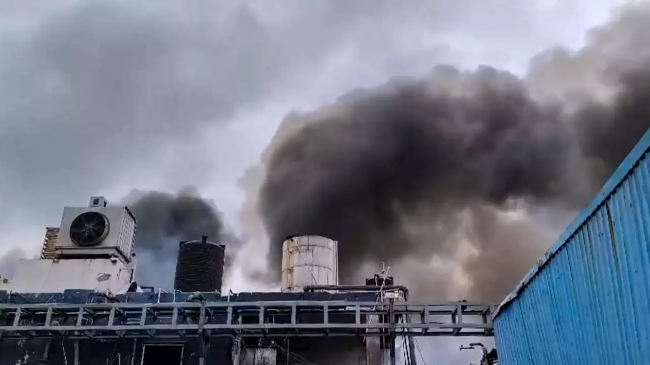 Sigachi blast, Telangana, Fire