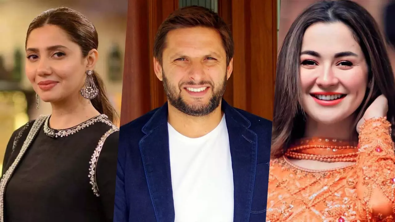Hania Aamir Shahid Afridi and Mahira Khan