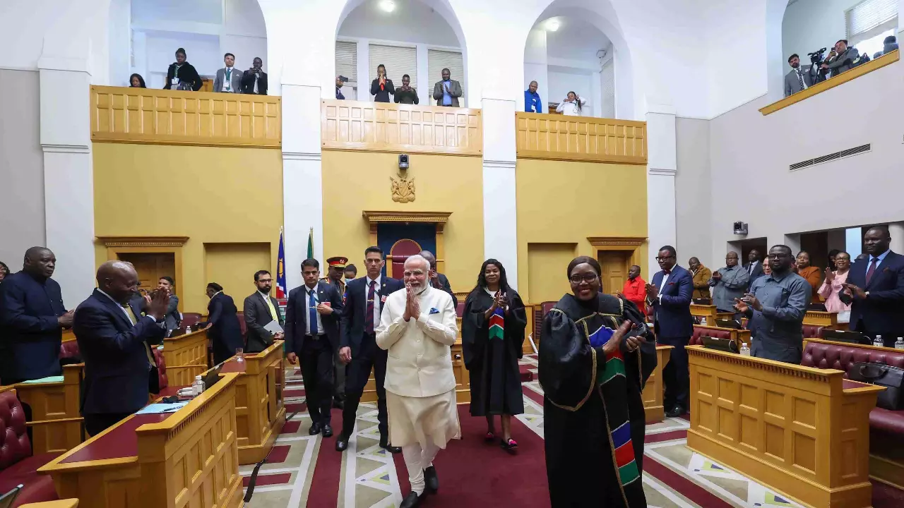 Modi in Namibia