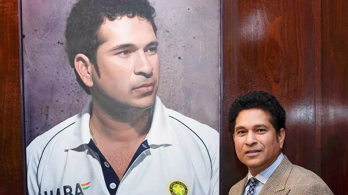 Sachin Tendulkar portrait at Lord