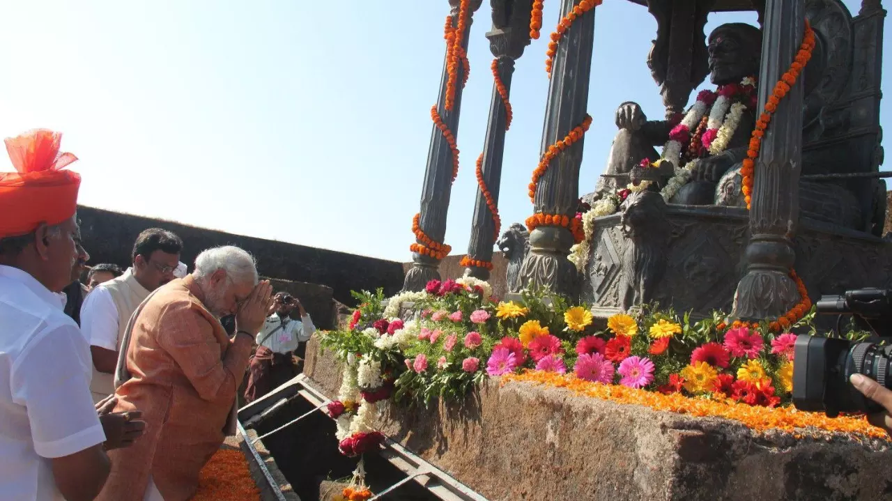 PM Modi in UNESCO heritage site Raigad Fort