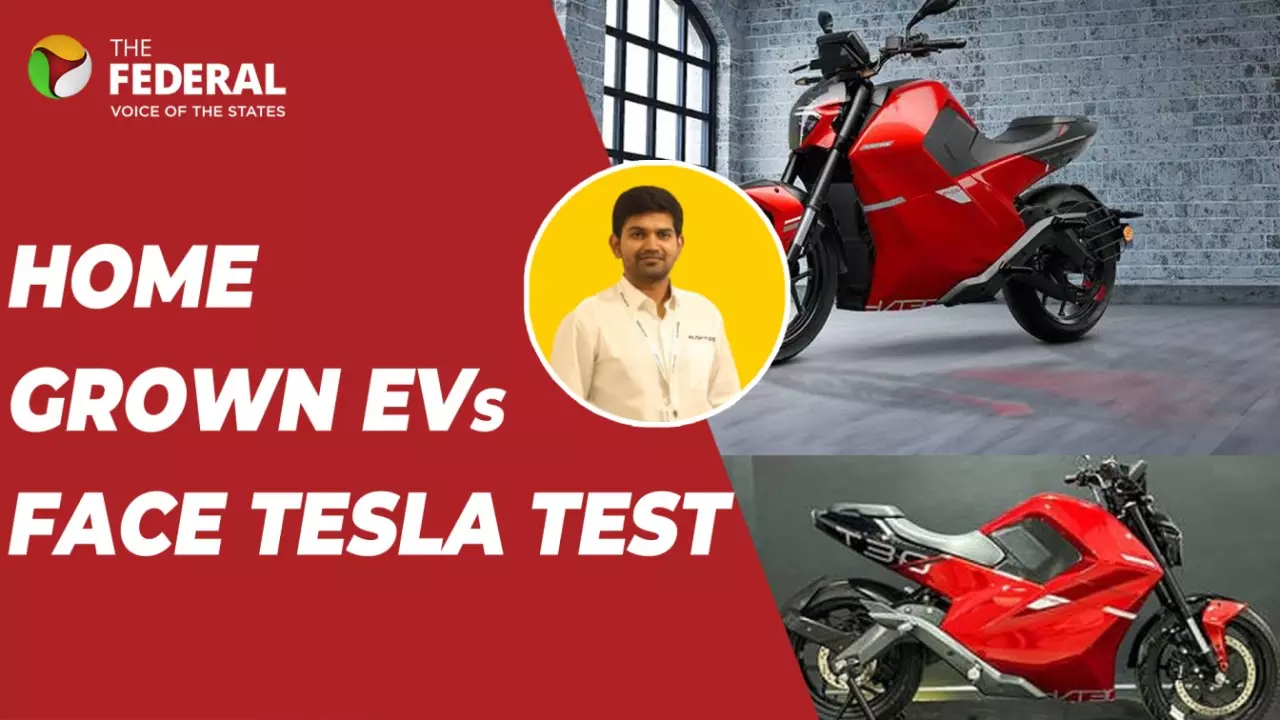 As Tesla prepares to charge into India, Raptee’s founder Dinesh Arjun weighs in on tech, talent, and terrain in the EV wars