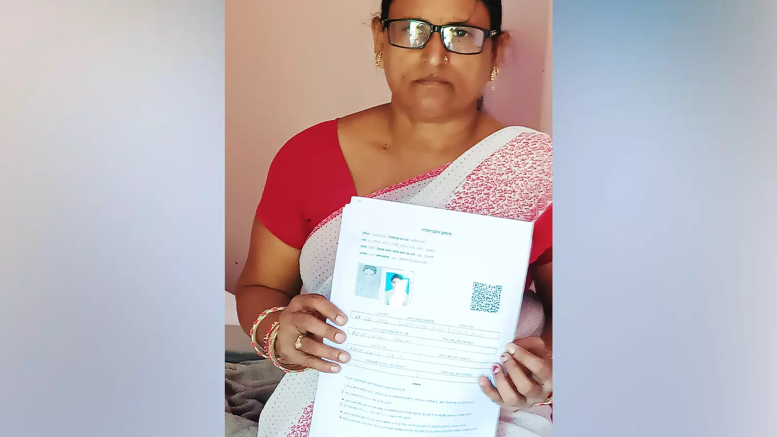 Sushila Devi, an Anganwadi worker, says she was directed by concerned officials recently to accept forms without documents and ensure as much submission of such forms for verification as possible. Sushila Devi, an Anganwadi worker, says she was directed by concerned officials recently to accept forms without documents and ensure as much submission of such forms for verification as possible.