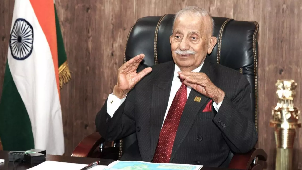 Brigadier (Dr) BD Mishra (Retd) in a file photo. Image: X/@lg_ladakh