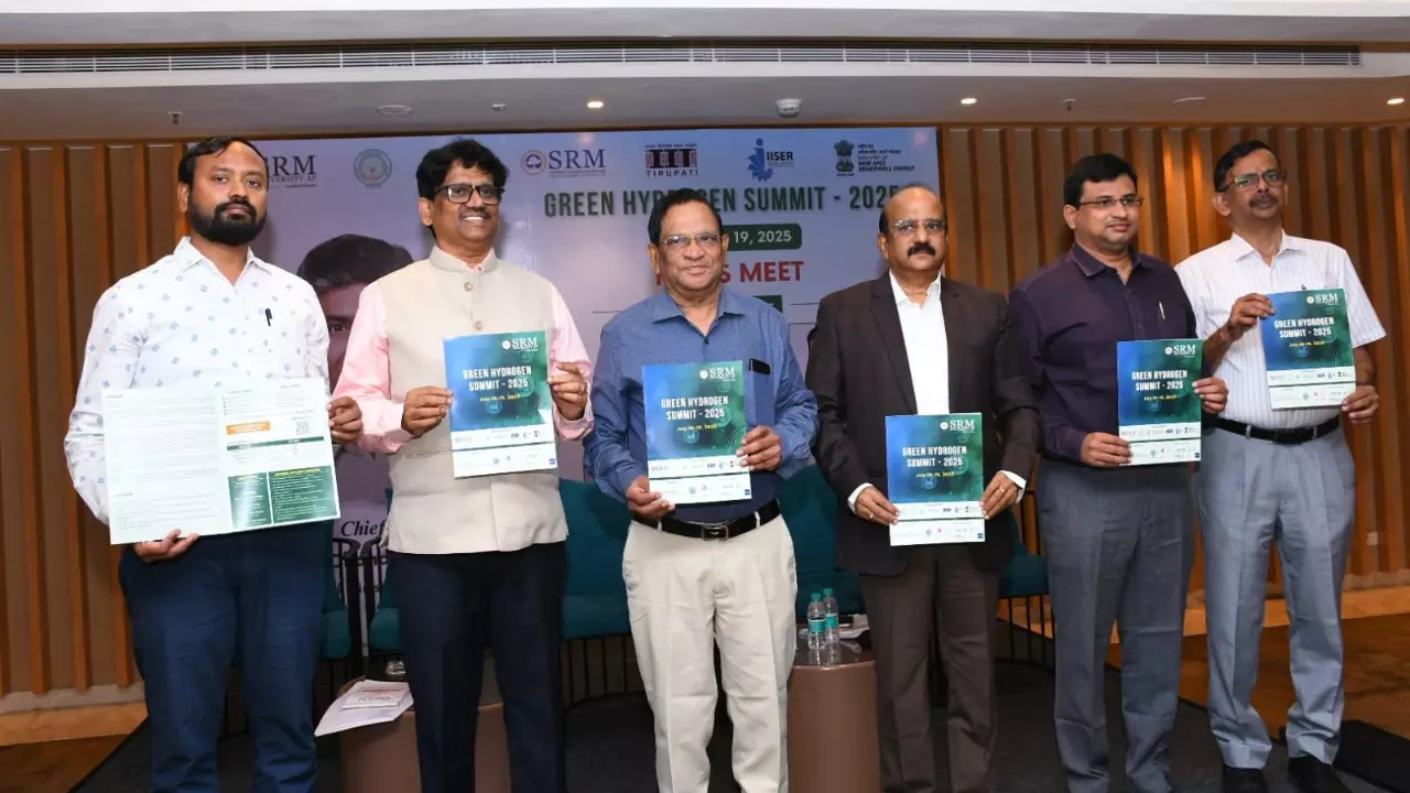 Chandrababu Naidu to inaugurate SRM University-AP Green Hydrogen Summit 2025