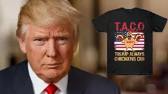 Trump always chickens out T-shirt