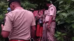 Russian woman in Gokarna cave