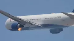 Delta flight makes emergency landing in LA after engine catches fire mid-air