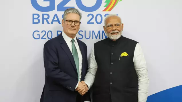 Modi Keir Starmer UK PM Starmer hails ‘major win’ with landmark FTA during Modis visit